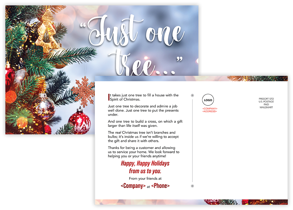 just-one-tree Holiday Card