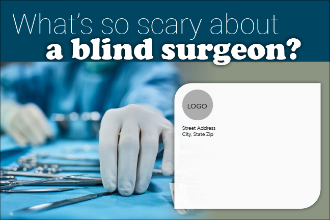 Blind Surgeon Card Outside