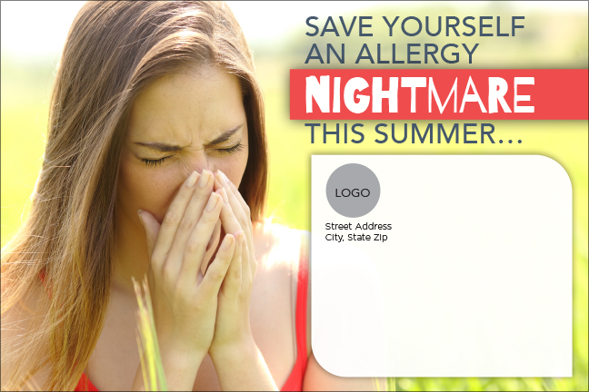 Summer Allergy Nightmare Card Outside